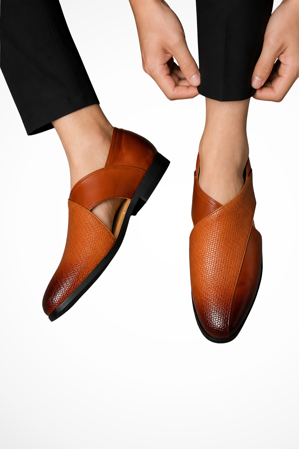 Men's Slip-On Fisherman Sandal – Crossover Strap
