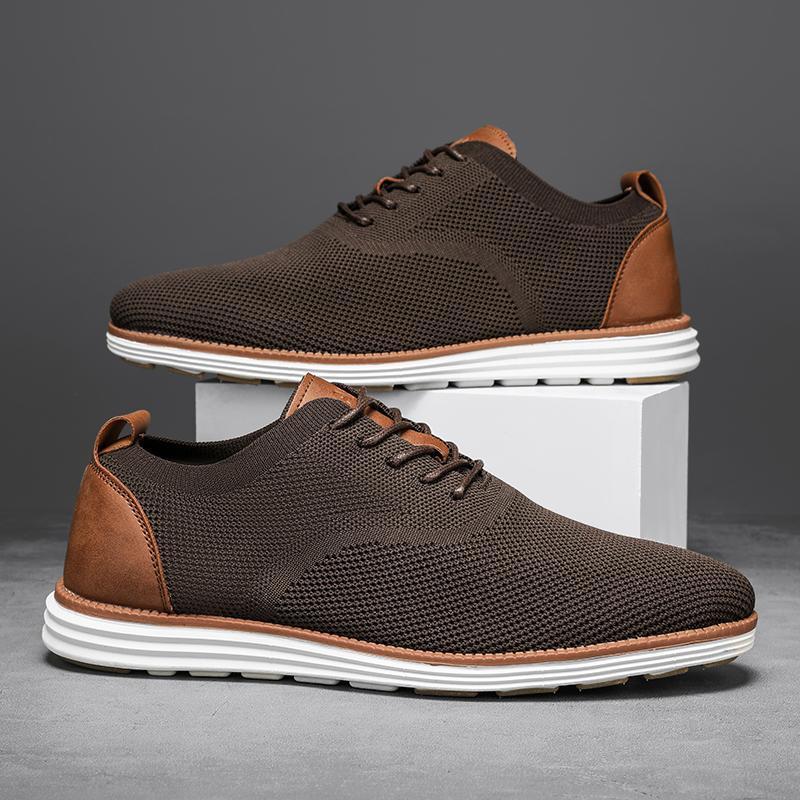 Men's Mesh Lace-Up Sneaker – Low-Top Profile