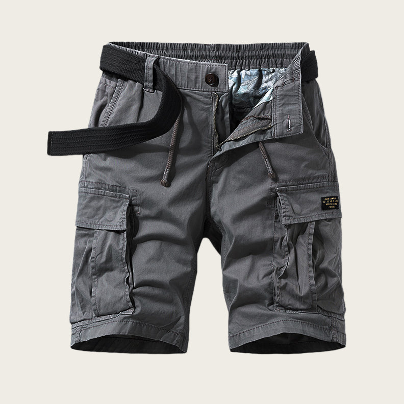 Men's Cotton Cargo Shorts – Relaxed Multi-Pocket Fit