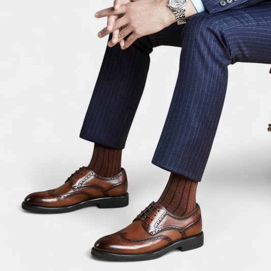 Men's Formal Lace-Up Shoe – Brogue-Inspired Detailing