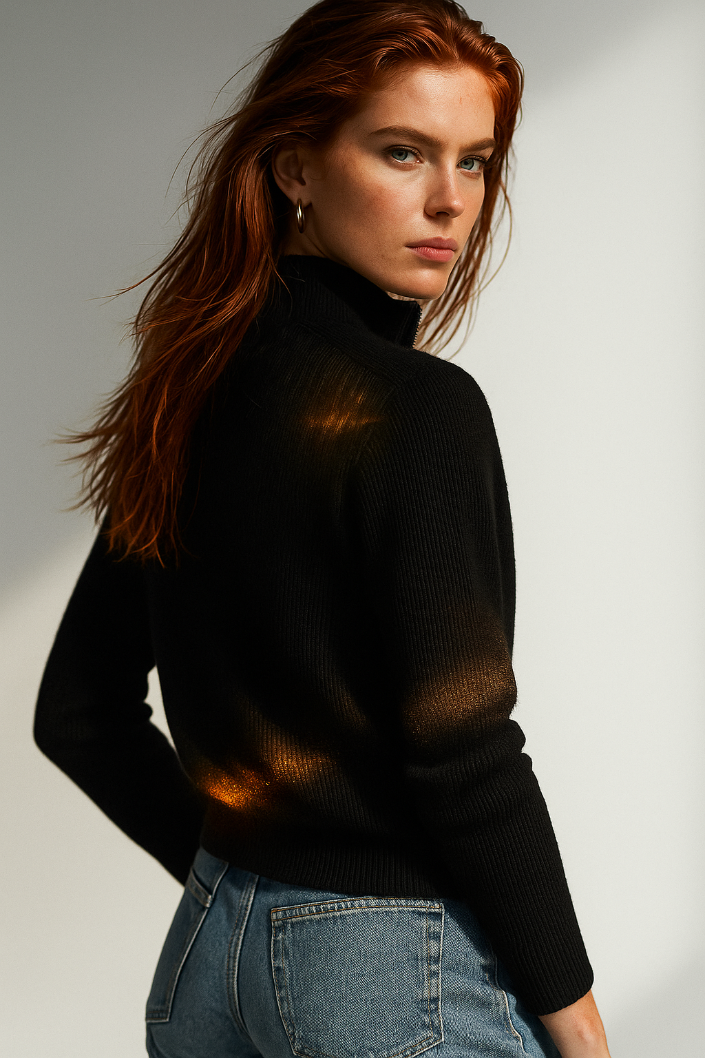 Women's Merino Zip Cardigan – Double-Zip Stand Collar