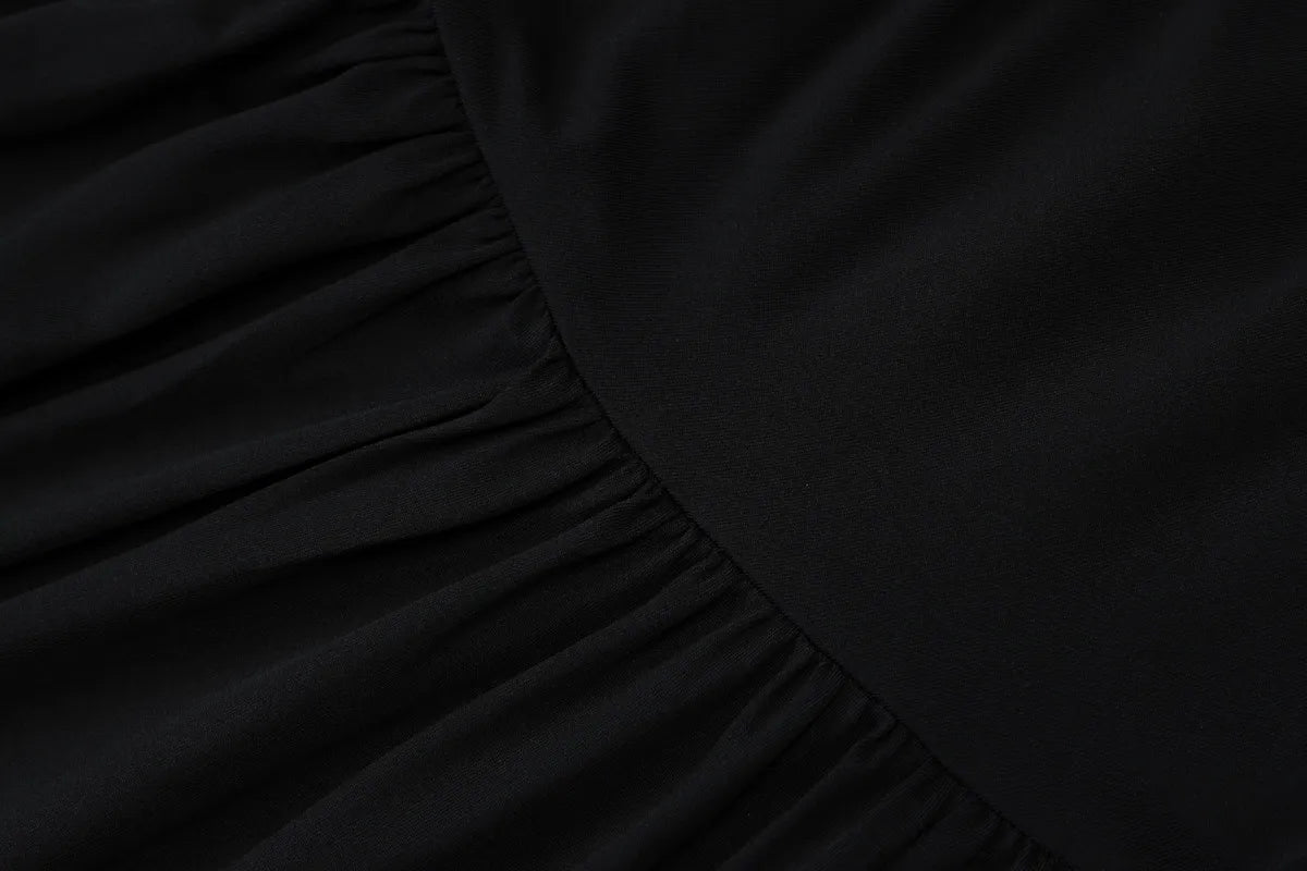 Women's Off-Shoulder Maxi Dress – Ruched Floor-Length Fit