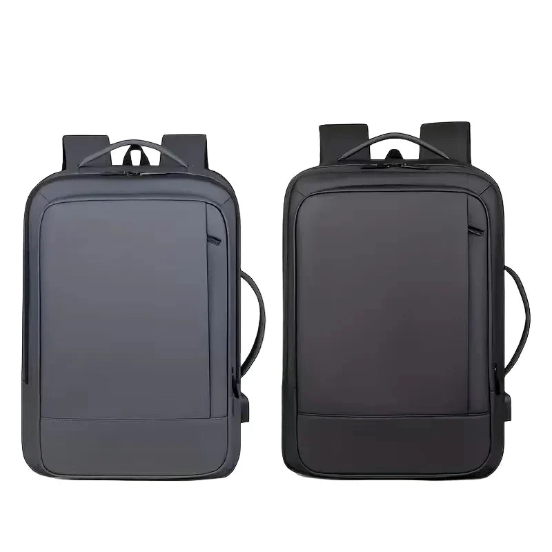 Men's Structured Backpack – USB Port Laptop Sleeve