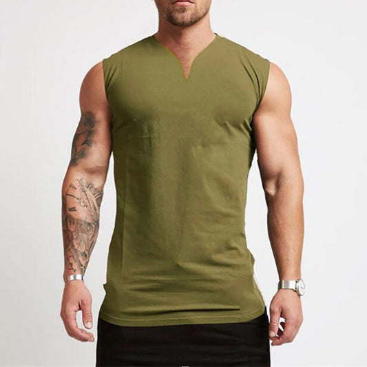Men's Training Vest – Sleeveless V-Neck Cut