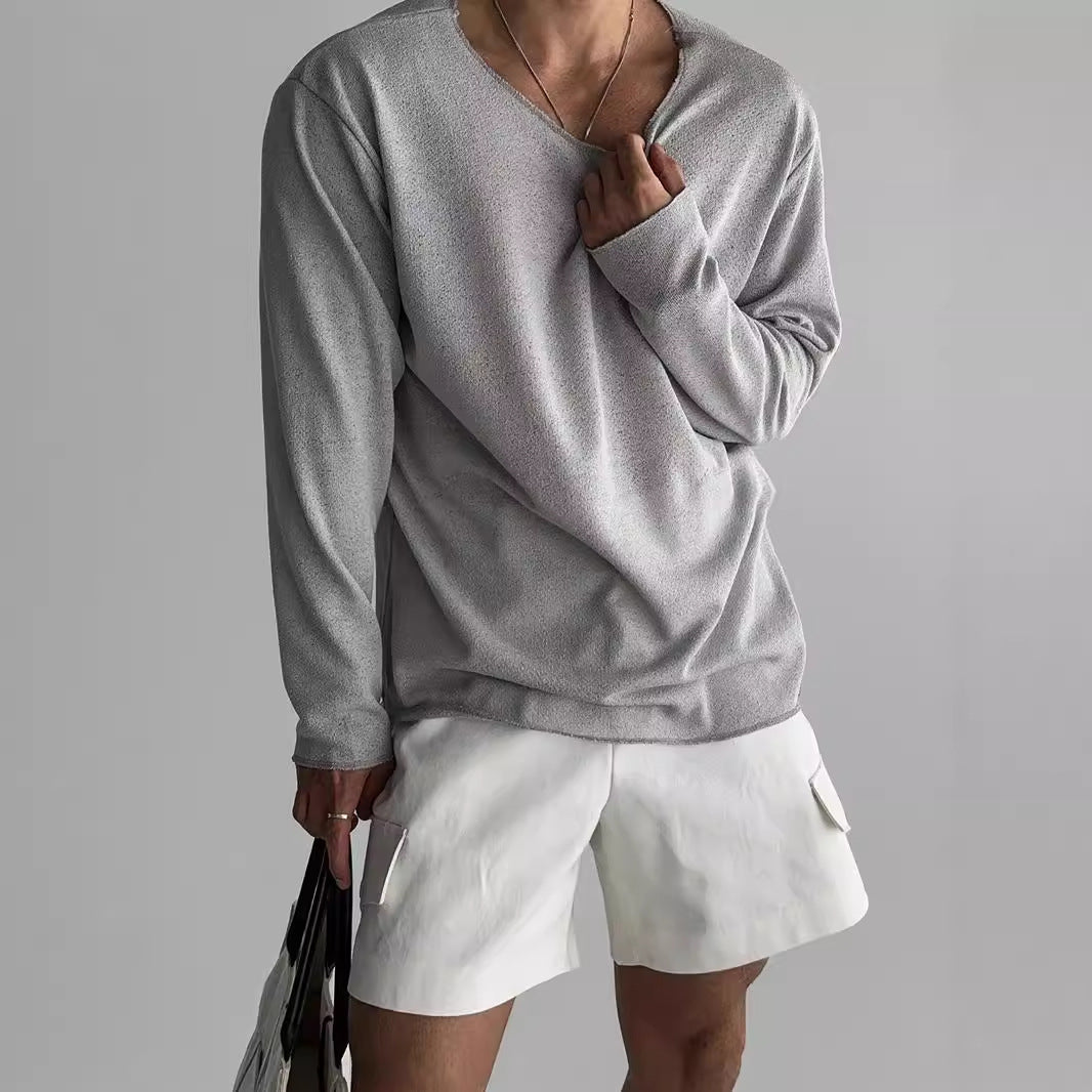 Men's Long Sleeve T-Shirt – Regular Fit Crew Neck