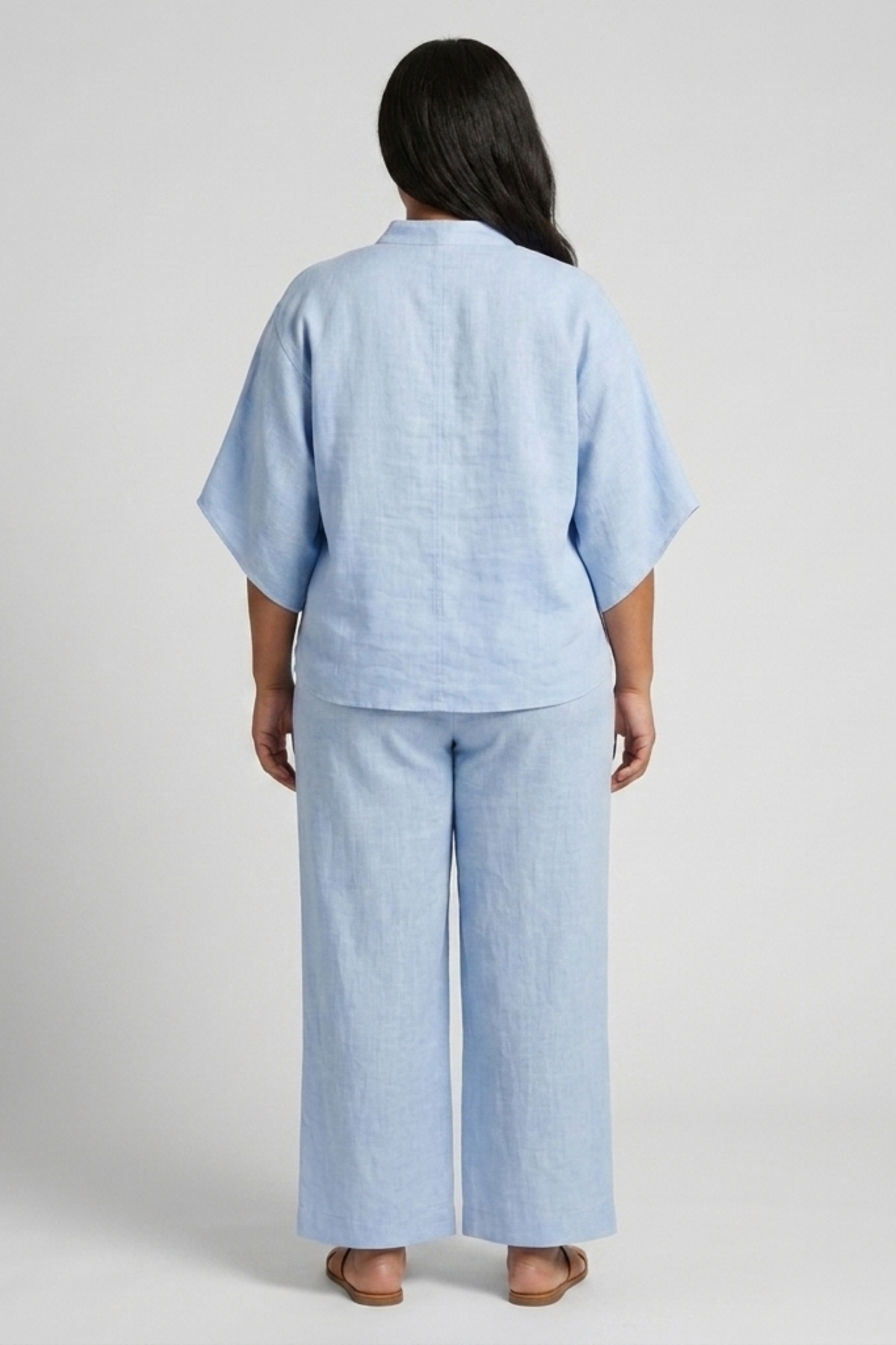 Women's Cotton-Linen Two-Piece Set – Balloon Leg Pants