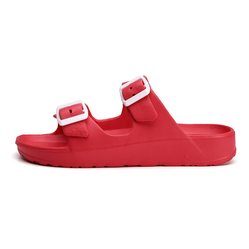 Women's EVA Slide Sandal – Adjustable Double-Buckle Strap