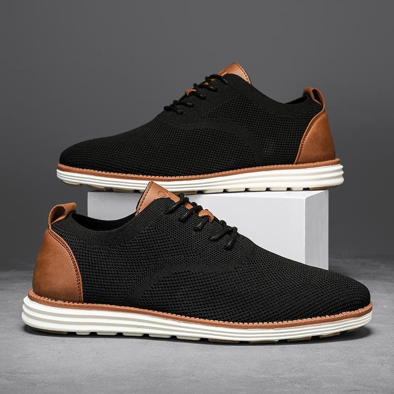 Men's Mesh Lace-Up Sneaker – Low-Top Profile