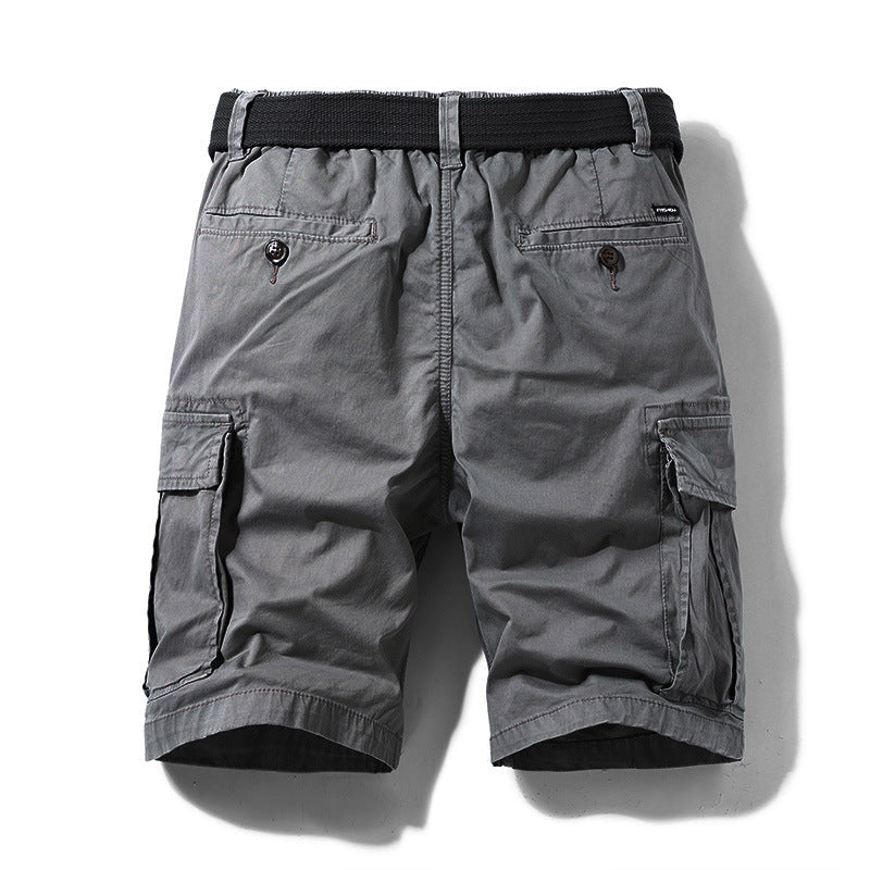 Men's Cotton Cargo Shorts – Relaxed Multi-Pocket Fit