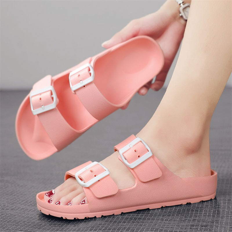 Men's EVA Slides – Double Buckle Contoured Footbed