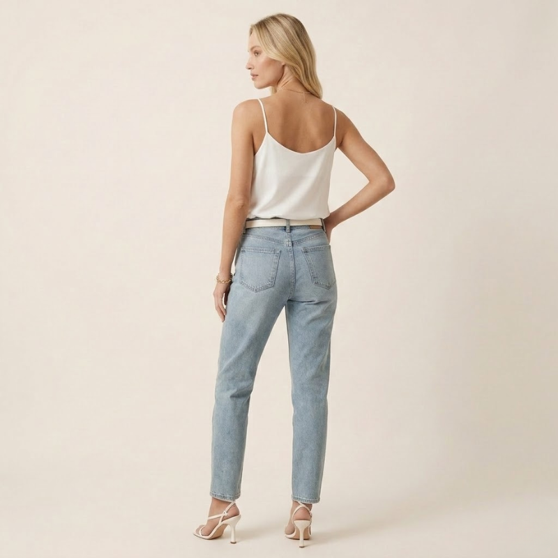 Women's Thin Strap Cami Top – Smooth V-Neck