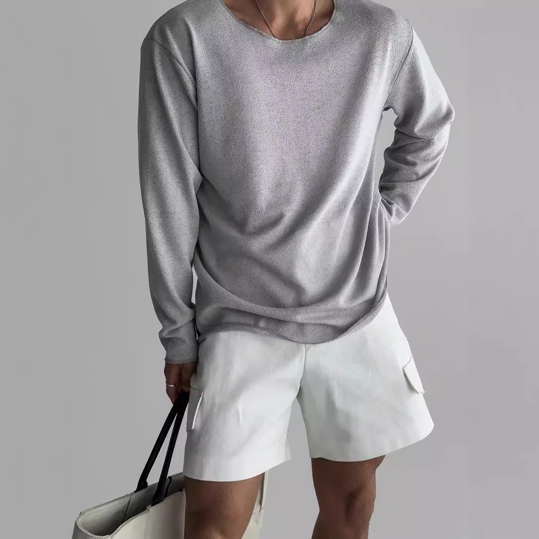 Men's Long Sleeve T-Shirt – Regular Fit Crew Neck