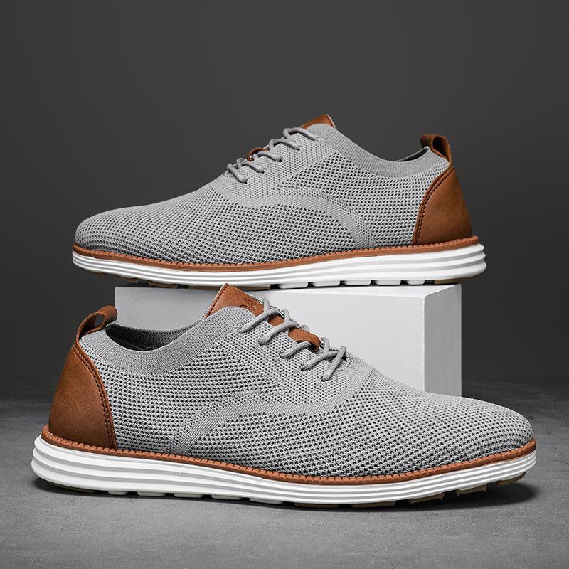 Men's Mesh Lace-Up Sneaker – Low-Top Profile