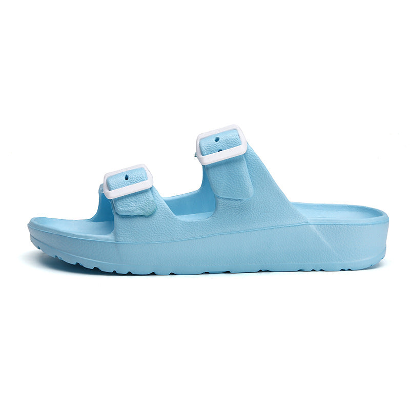 Women's EVA Slide Sandal – Adjustable Double-Buckle Strap