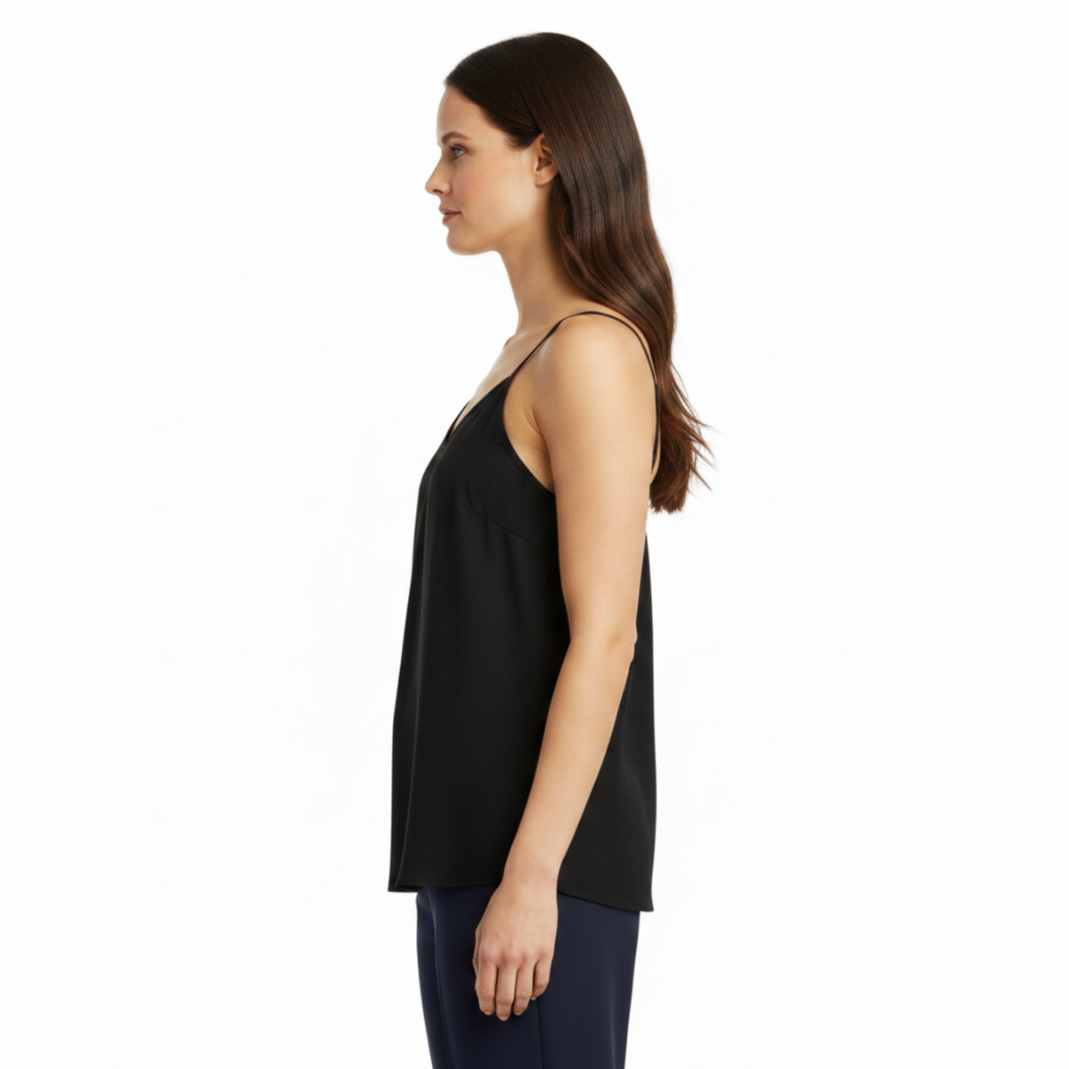 Women's Cotton-Linen Cami Top – Relaxed V-Neck Fit