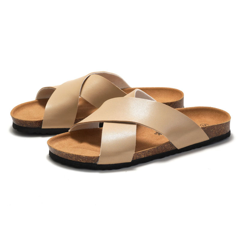 Men's Cork Slide Mule – Contoured Open-Toe Footbed