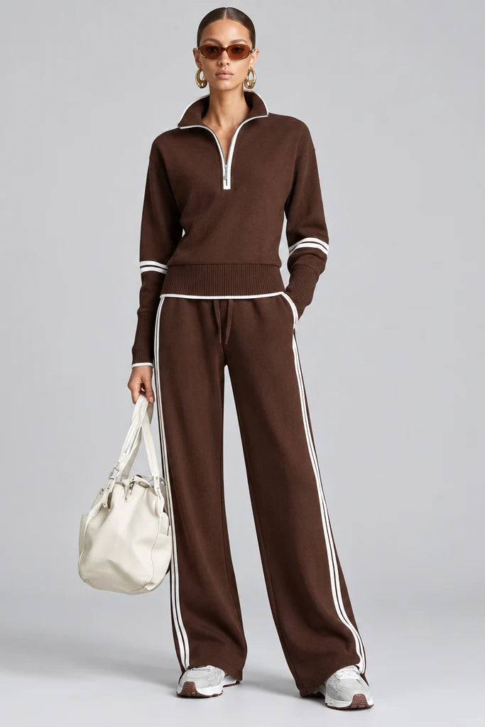 Women's Cotton Two-Piece Set – Long Sleeve Relaxed Fit