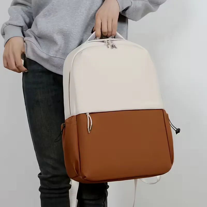 Unisex Oxford Fabric Backpack – Structured Padded-Strap Design