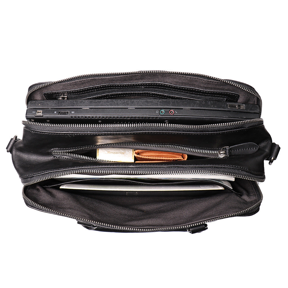 Men's Leather Briefcase – Structured Laptop Carry