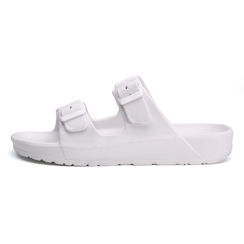Women's EVA Slide Sandal – Adjustable Double-Buckle Strap