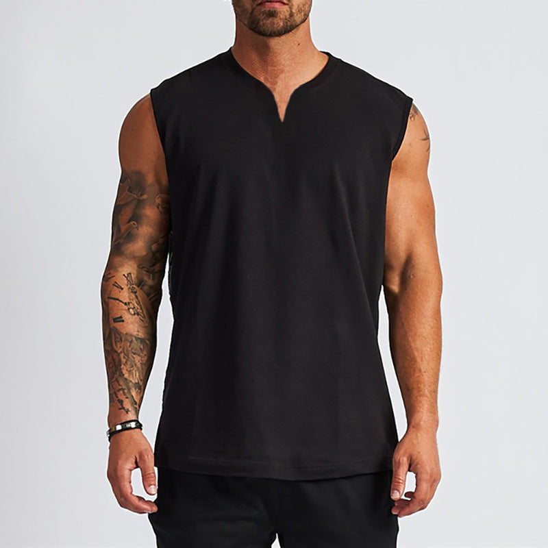 Men's Training Vest – Sleeveless V-Neck Cut