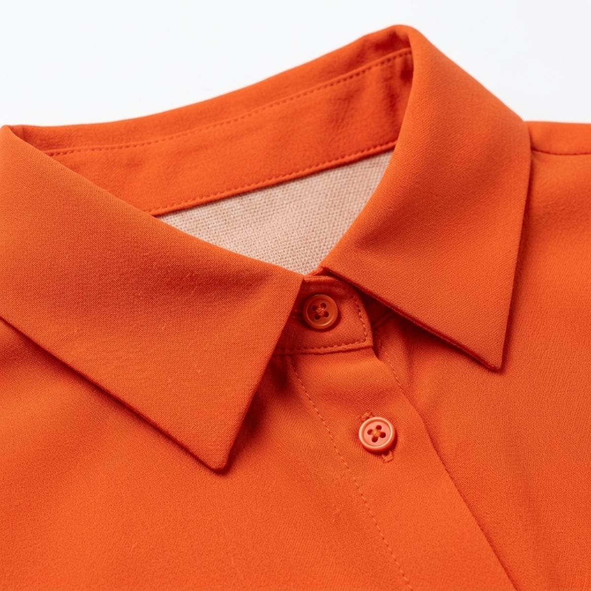 Women's Fluid V-Neck Shirt – Buttoned Long Sleeves