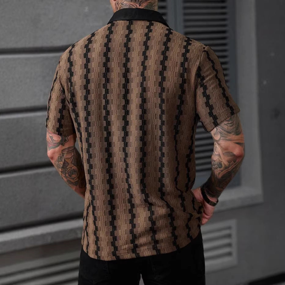 Men's Button-Front Shirt – Relaxed Straight-Hem Fit