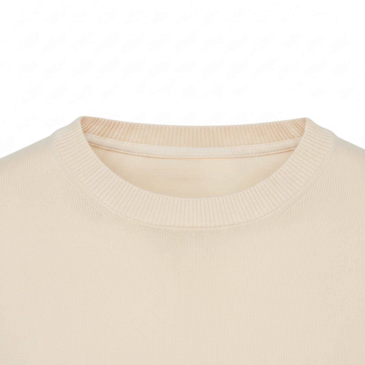 Men's Fine Knit T-Shirt – Relaxed Straight Crew Neck