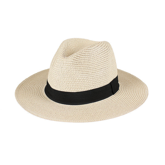 Women's Wide Brim Straw Hat – Structured Panama Crown