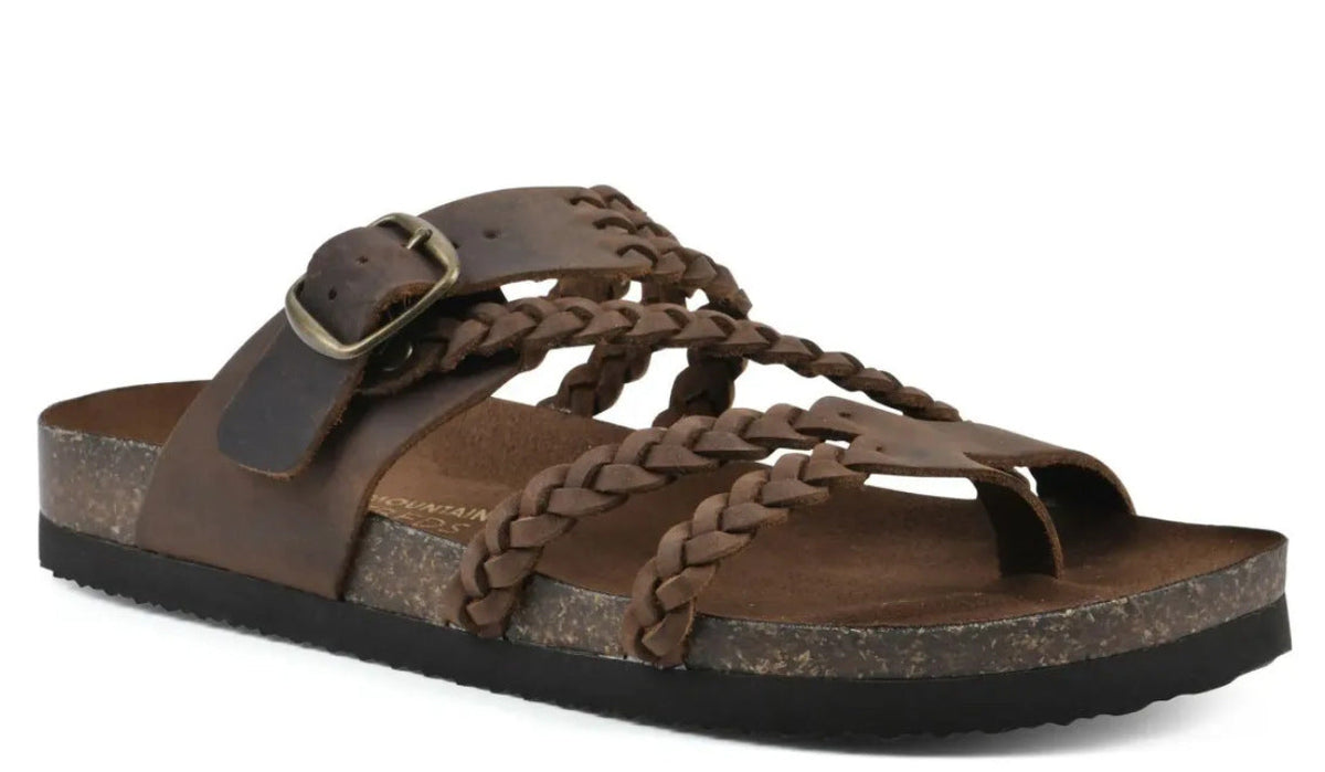 Women's Braided Toe-Post Sandals – Adjustable Ankle Buckle