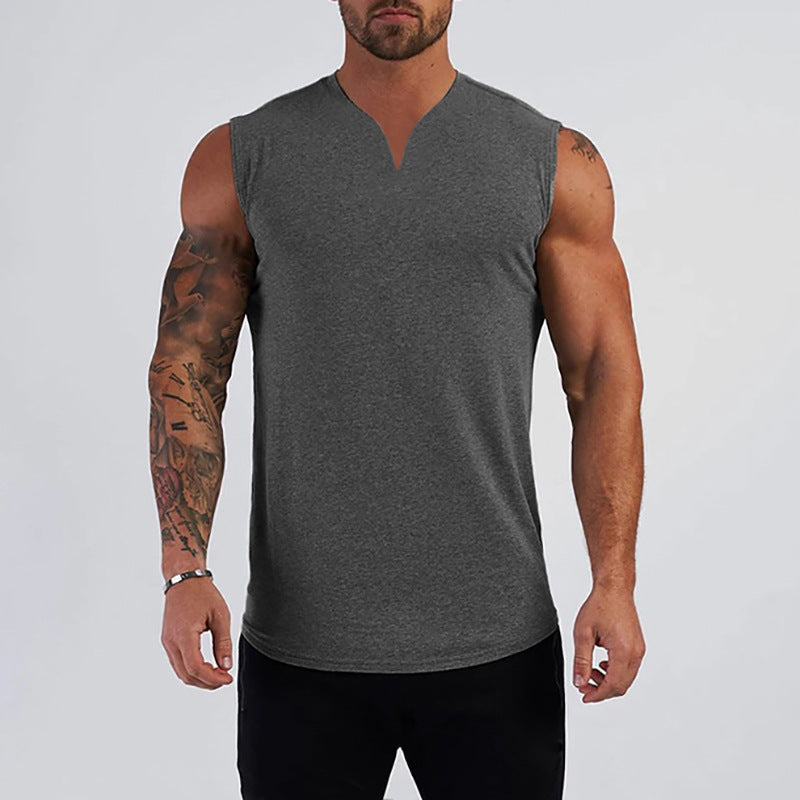 Men's Training Vest – Sleeveless V-Neck Cut