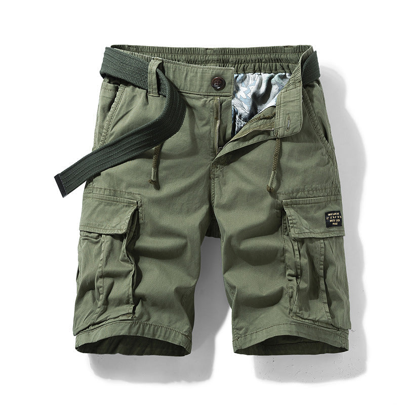 Men's Cotton Cargo Shorts – Relaxed Multi-Pocket Fit