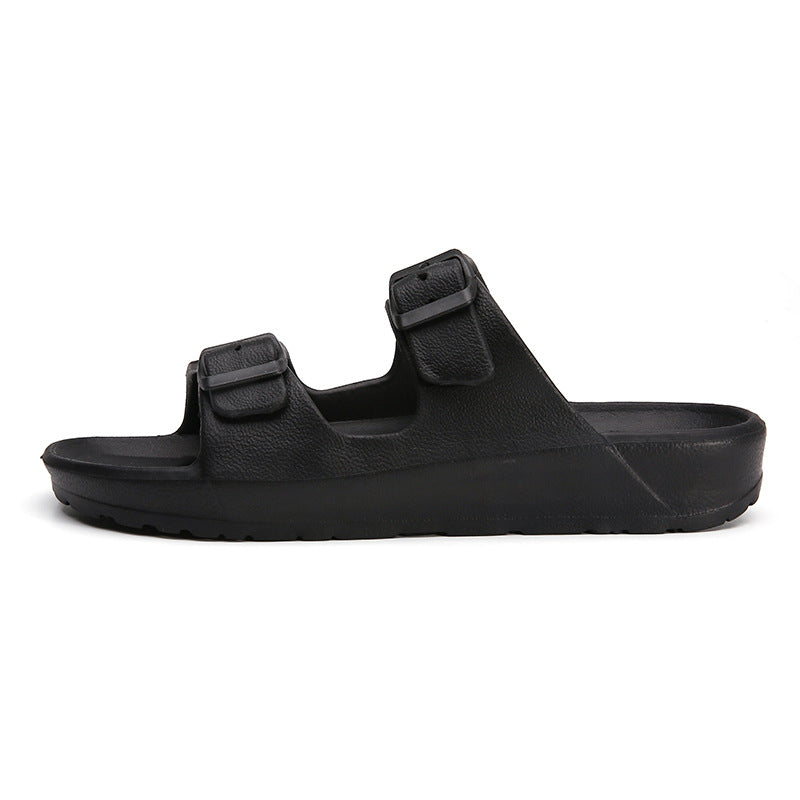 Women's EVA Slide Sandal – Adjustable Double-Buckle Strap