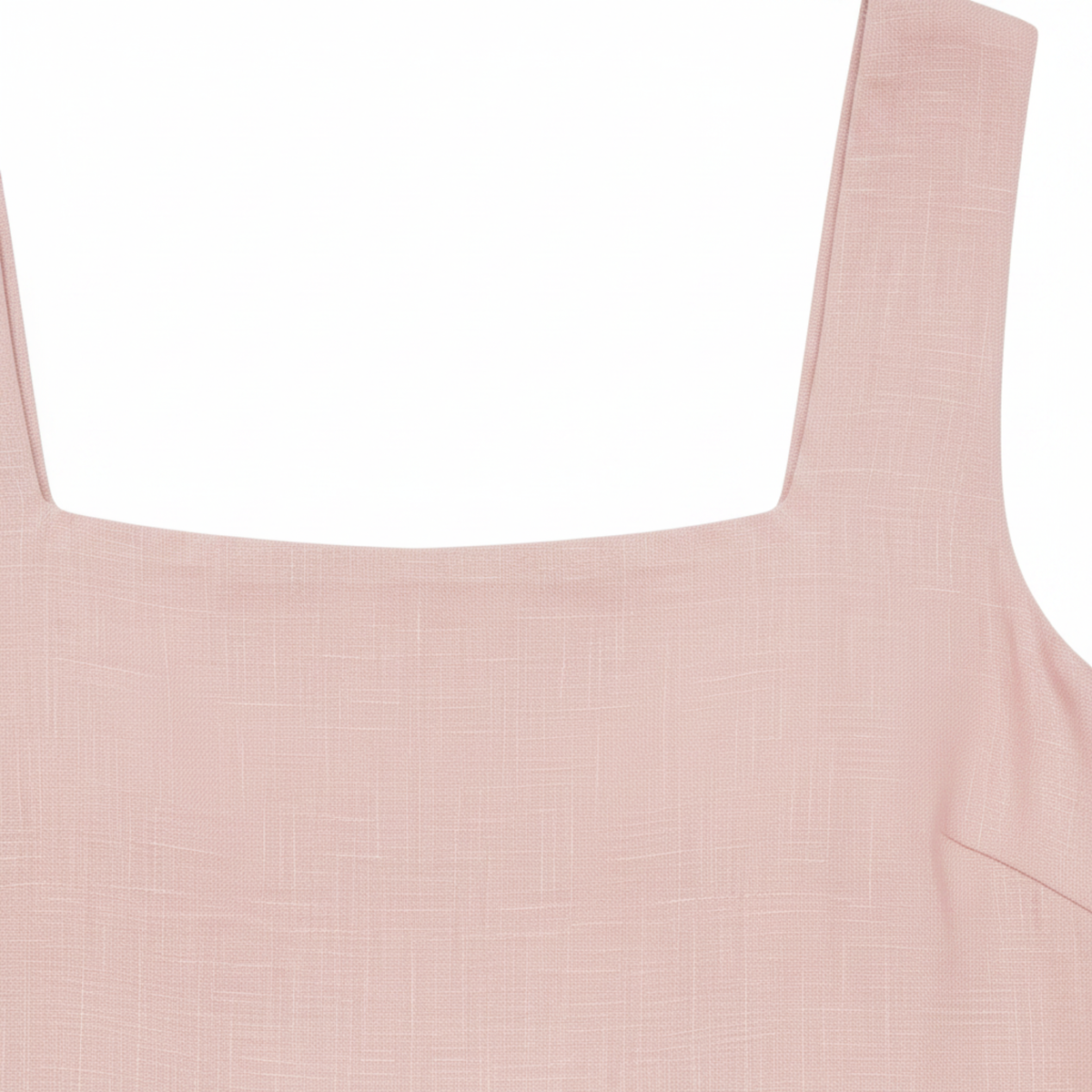 Women's Linen Two-Piece Set – Square-Neck Tank and Shorts