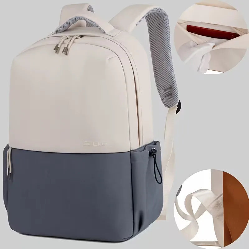 Unisex Oxford Fabric Backpack – Structured Padded-Strap Design