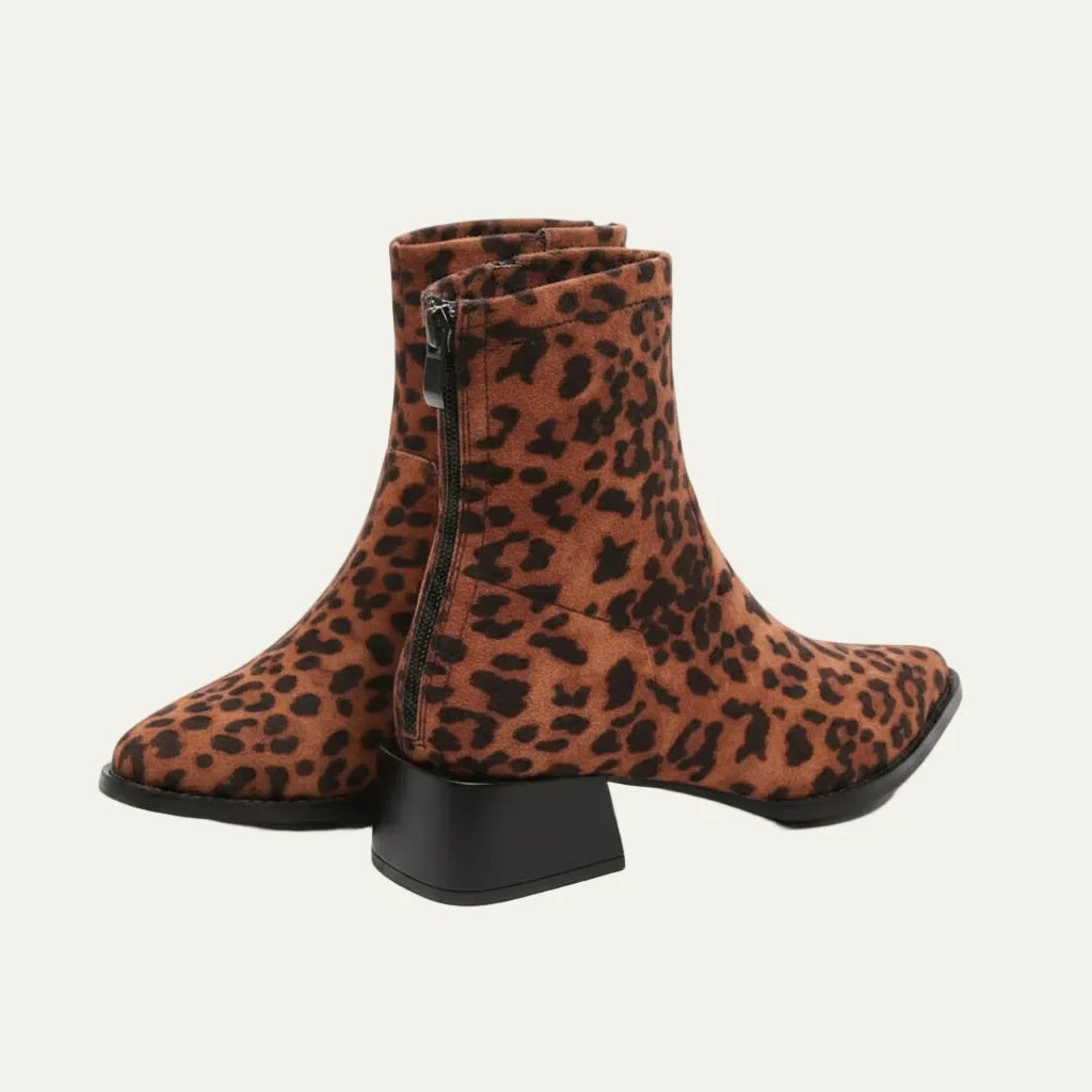 Women's Pointed-Toe Ankle Boots – Low Block Heel