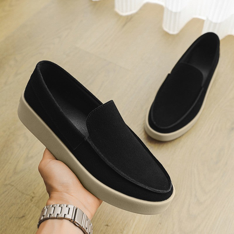Men's Suede Slip-On Loafers – Classic Low Profile