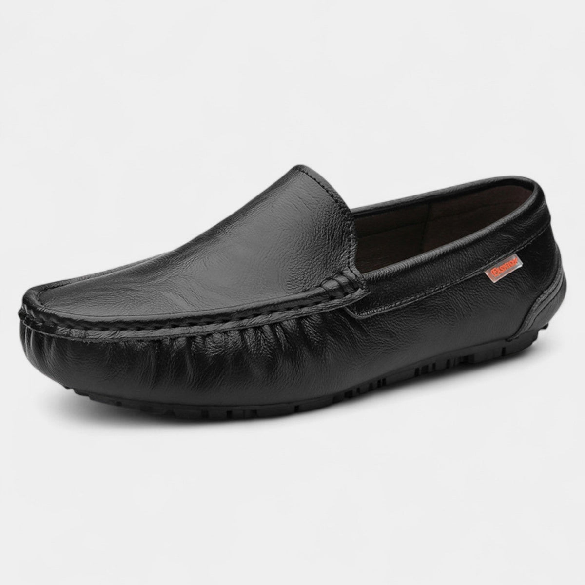 Men's Leather Loafers – Textured Slip-On Design
