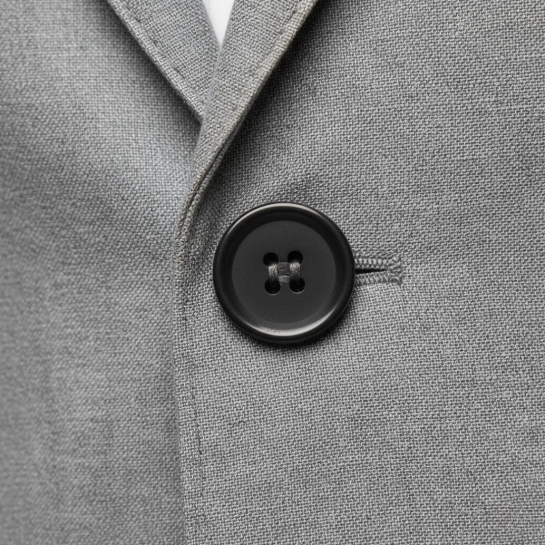 Men's Slim-Fit Blazer – Single-Button Structured Weave