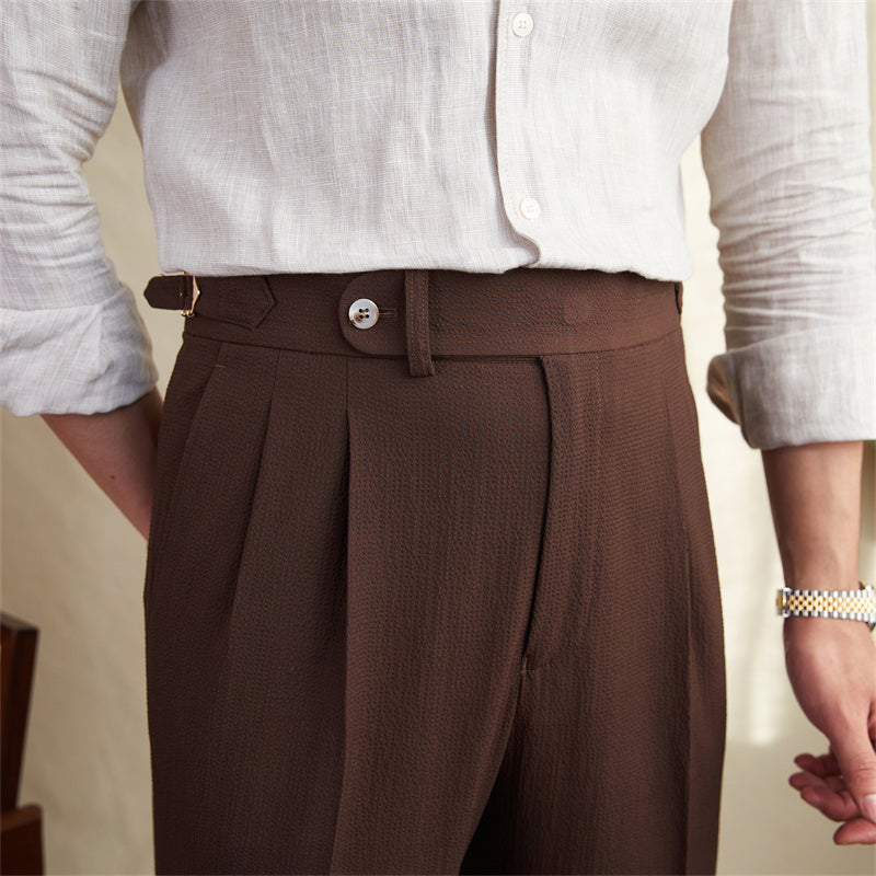 Men's Slim Chino Pants – Tapered Mid-Rise Cut