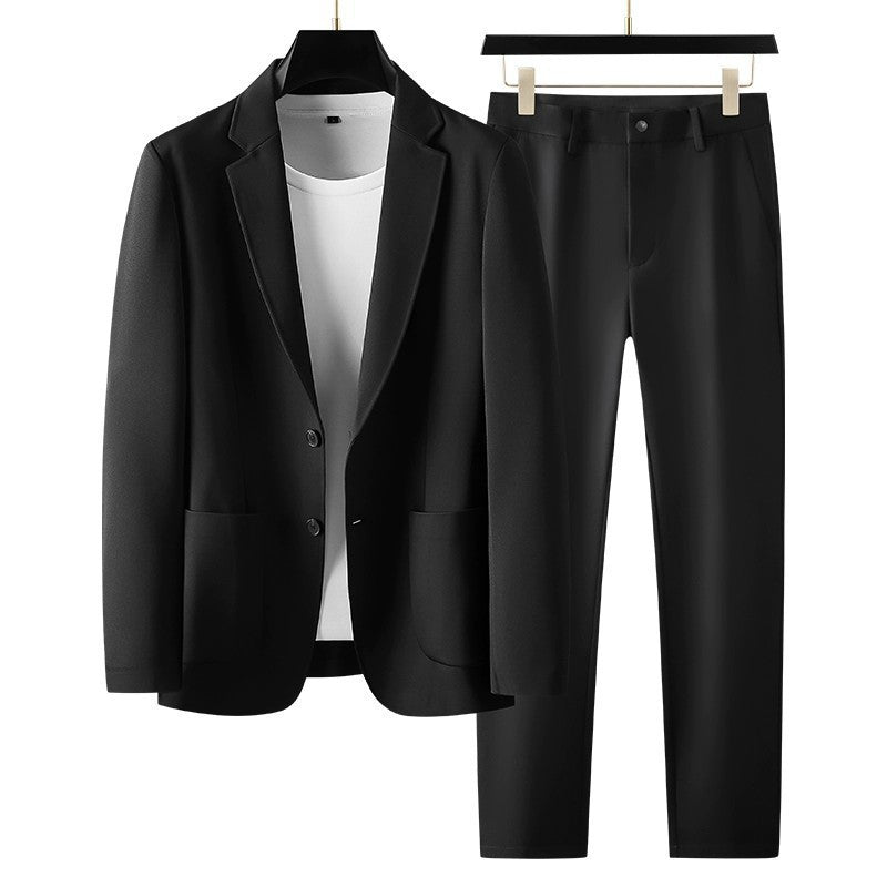Men's Two-Piece Suit – Slim Blazer and Tapered Pants
