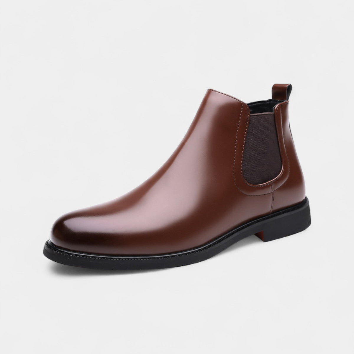 Men's Chelsea Boots – Fleece-Lined Faux Leather