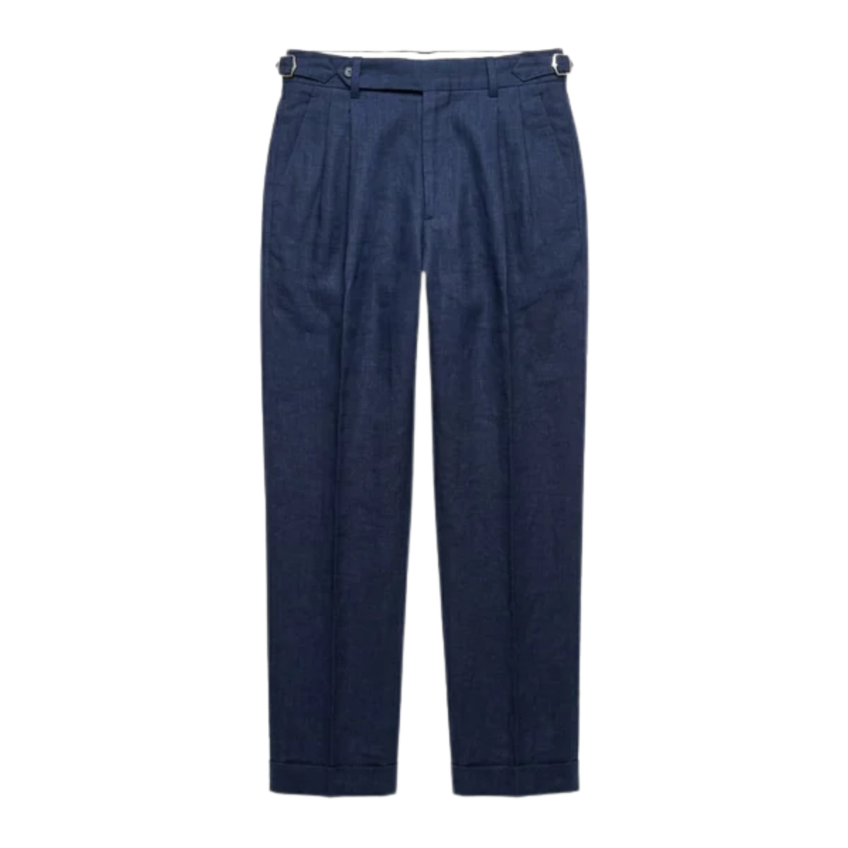 Men's Linen Dress Pants – Double Pleat Side Adjusters