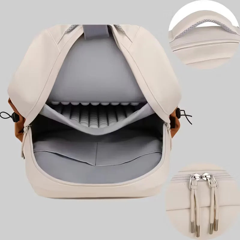 Unisex Oxford Fabric Backpack – Structured Padded-Strap Design