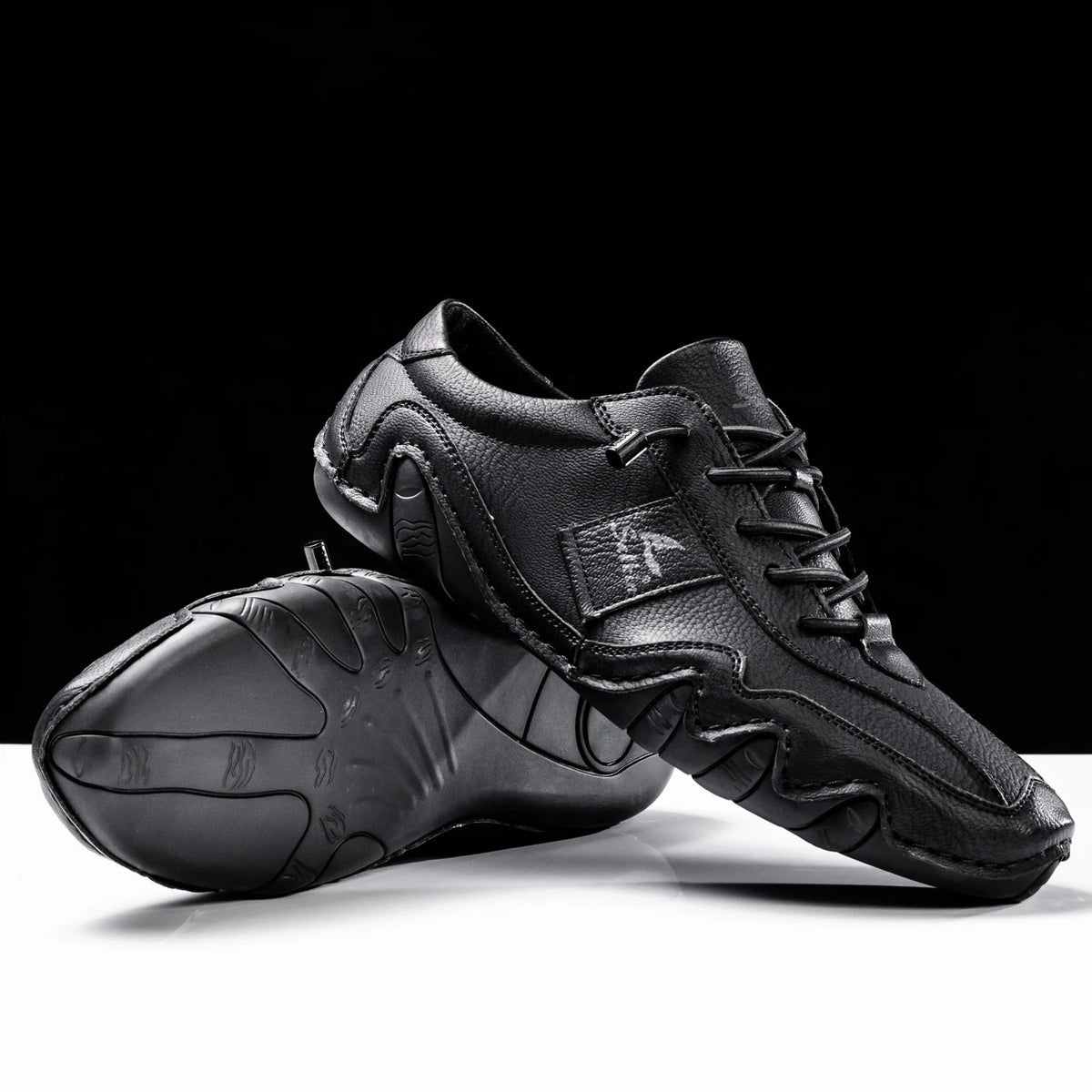 Men's Handmade Leather Sneakers – Wavy Sole