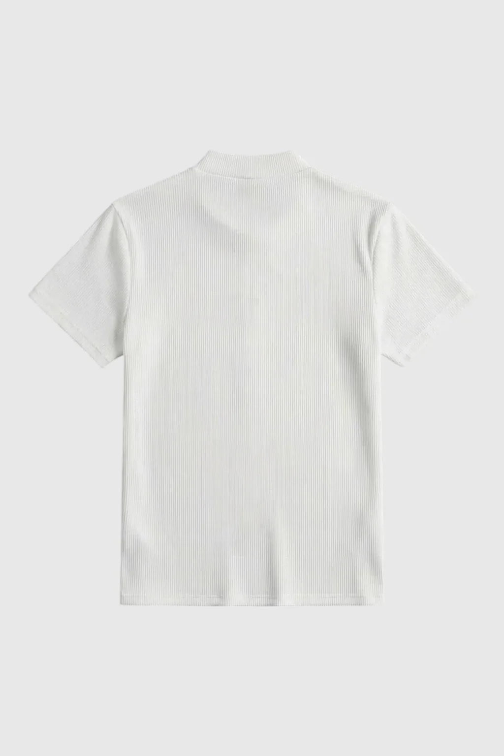 Men's Slim-Fit Stretch T-Shirt – Ribbed Crew Neck
