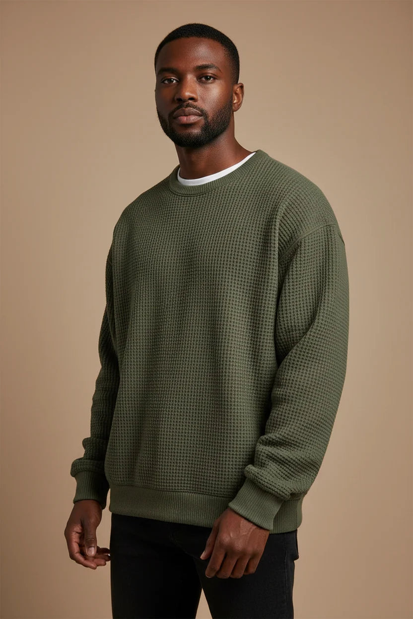 Men's Crewneck Sweatshirt – Relaxed Oversized Fit