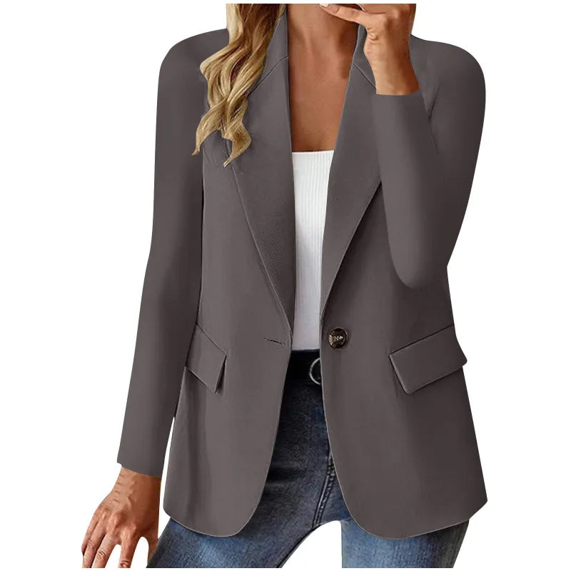 Women's Cardigan Jacket – Unstructured Open-Front Fit