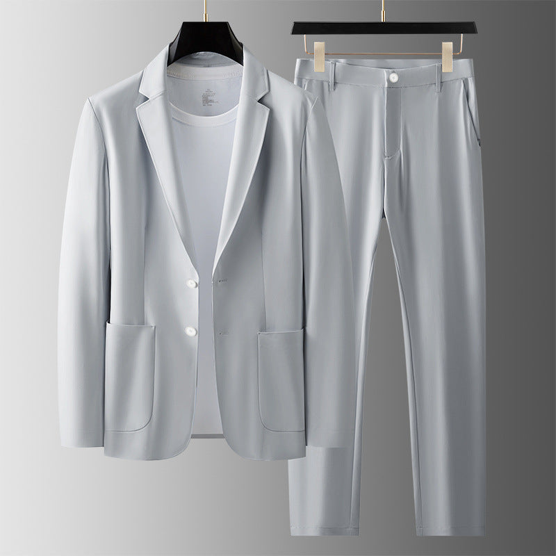 Men's Two-Piece Suit – Slim Blazer and Tapered Pants