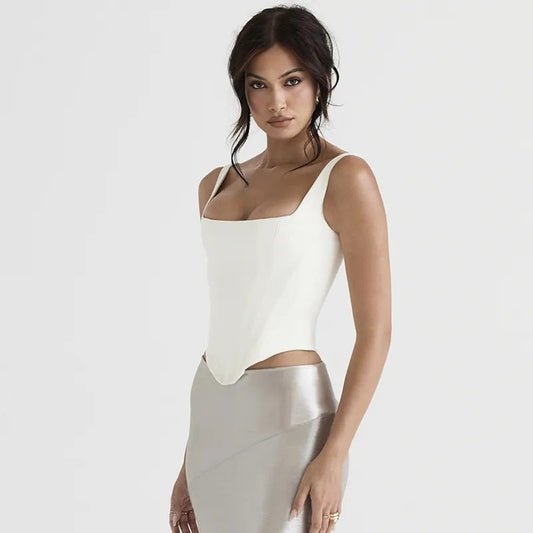 Women's Corset Top – Sculpted Sleeveless Bodice